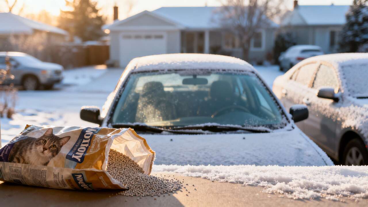 Parabrezza sempre appannato? La lettiera per gatti che risolve il problema per tutto l’inverno