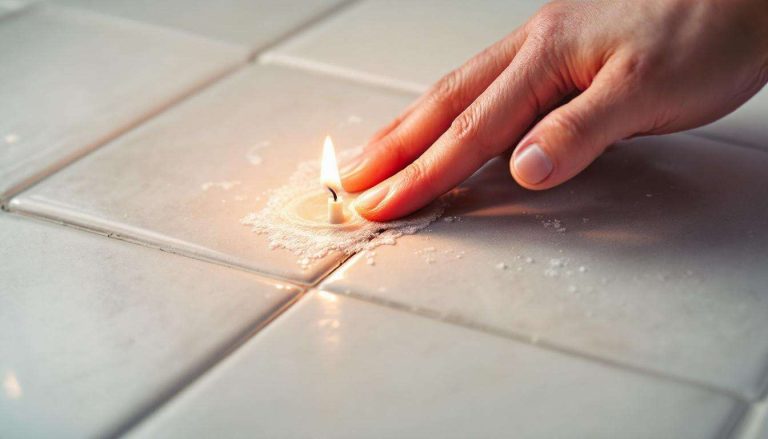 Strofina mezza candela sulle fughe delle piastrelle: il metodo definitivo contro la muffa.