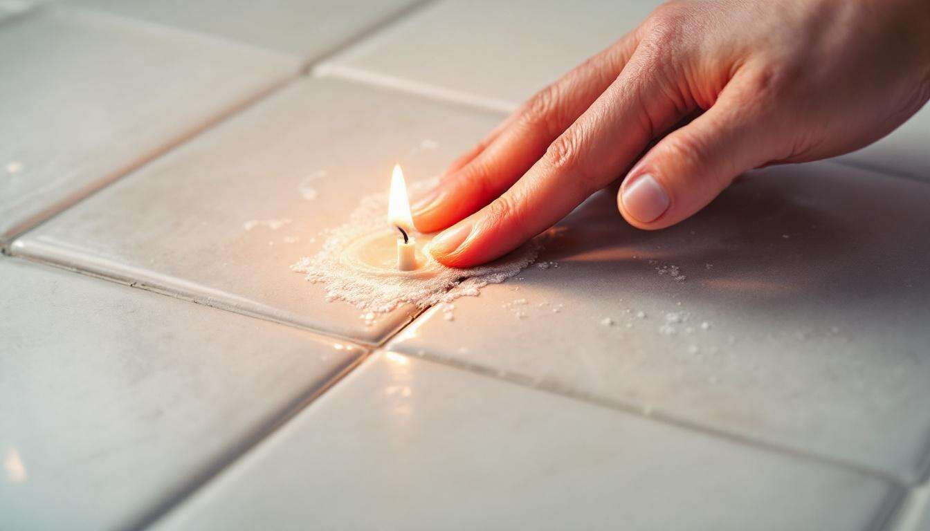 Strofina mezza candela sulle fughe delle piastrelle: il metodo definitivo contro la muffa.