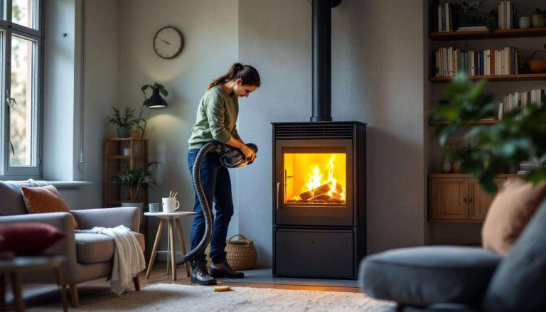 Stufa a pellet, l'astuzia della pulizia con l'aspirapolvere e un pennello: aumenta l'efficienza del 30%.