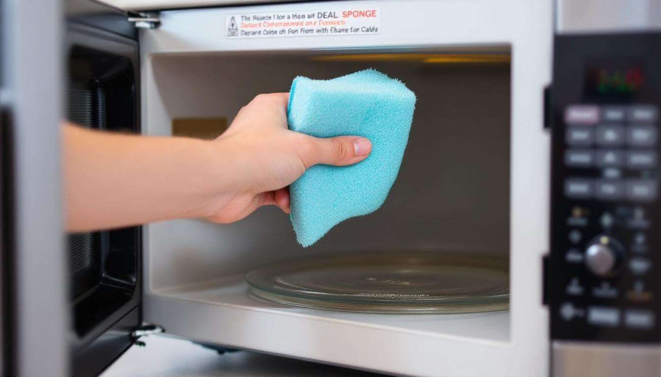 Perché dovresti sempre mettere una spugna umida nel microonde per 30 secondi ogni settimana.