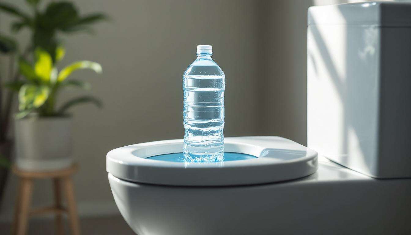 Il metodo della "bottiglia d'acqua" nello scarico del WC che riduce i consumi della bolletta idrica.